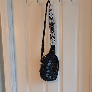 Stylish Black and White Crossbody Bag